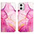 Custodia Portafoglio In Pelle Fantasia Modello Cover con Supporto YB4 per Motorola Moto G73 5G Rosa Caldo