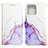 Custodia Portafoglio In Pelle Fantasia Modello Cover con Supporto YB4 per Motorola Moto X40 5G Viola