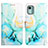 Custodia Portafoglio In Pelle Fantasia Modello Cover con Supporto YB4 per Nokia C12 Plus