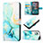 Custodia Portafoglio In Pelle Fantasia Modello Cover con Supporto YB4 per Nokia C12 Plus