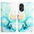 Custodia Portafoglio In Pelle Fantasia Modello Cover con Supporto YB4 per Oppo A18