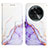 Custodia Portafoglio In Pelle Fantasia Modello Cover con Supporto YB4 per Oppo Find X6 5G Viola