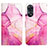 Custodia Portafoglio In Pelle Fantasia Modello Cover con Supporto YB4 per Oppo Reno8 T 4G Rosa Caldo