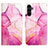 Custodia Portafoglio In Pelle Fantasia Modello Cover con Supporto YB4 per Samsung Galaxy A24 4G Rosa Caldo