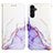 Custodia Portafoglio In Pelle Fantasia Modello Cover con Supporto YB4 per Samsung Galaxy A25 5G Viola