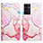 Custodia Portafoglio In Pelle Fantasia Modello Cover con Supporto YB4 per Samsung Galaxy Quantum4 5G Rosa