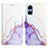 Custodia Portafoglio In Pelle Fantasia Modello Cover con Supporto YB4 per Sony Xperia 5 V Viola