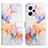 Custodia Portafoglio In Pelle Fantasia Modello Cover con Supporto YB4 per Xiaomi Redmi Note 12 Explorer Blu