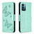 Custodia Portafoglio In Pelle Farfalla Cover con Supporto B01F per Nokia G11