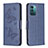 Custodia Portafoglio In Pelle Farfalla Cover con Supporto B01F per Nokia G11