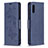 Custodia Portafoglio In Pelle Farfalla Cover con Supporto B01F per Samsung Galaxy A02 Blu