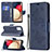 Custodia Portafoglio In Pelle Farfalla Cover con Supporto B01F per Samsung Galaxy A02s