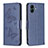 Custodia Portafoglio In Pelle Farfalla Cover con Supporto B01F per Samsung Galaxy A04 4G