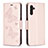 Custodia Portafoglio In Pelle Farfalla Cover con Supporto B01F per Samsung Galaxy A04s