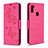 Custodia Portafoglio In Pelle Farfalla Cover con Supporto B01F per Samsung Galaxy A11 Rosa Caldo