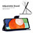 Custodia Portafoglio In Pelle Farfalla Cover con Supporto B01F per Samsung Galaxy A13 4G