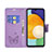 Custodia Portafoglio In Pelle Farfalla Cover con Supporto B01F per Samsung Galaxy A13 5G