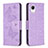 Custodia Portafoglio In Pelle Farfalla Cover con Supporto B01F per Samsung Galaxy A23 5G SC-56C Lavanda