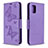 Custodia Portafoglio In Pelle Farfalla Cover con Supporto B01F per Samsung Galaxy A31 Lavanda