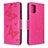 Custodia Portafoglio In Pelle Farfalla Cover con Supporto B01F per Samsung Galaxy A51 5G Rosa Caldo