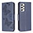 Custodia Portafoglio In Pelle Farfalla Cover con Supporto B01F per Samsung Galaxy A53 5G Blu