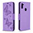 Custodia Portafoglio In Pelle Farfalla Cover con Supporto B01F per Samsung Galaxy M11 Lavanda