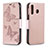 Custodia Portafoglio In Pelle Farfalla Cover con Supporto B01F per Samsung Galaxy M30