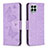 Custodia Portafoglio In Pelle Farfalla Cover con Supporto B01F per Samsung Galaxy M33 5G Lavanda