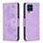 Custodia Portafoglio In Pelle Farfalla Cover con Supporto B01F per Samsung Galaxy M53 5G Lavanda