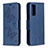 Custodia Portafoglio In Pelle Farfalla Cover con Supporto B01F per Samsung Galaxy S20 FE (2022) 5G Blu
