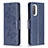 Custodia Portafoglio In Pelle Farfalla Cover con Supporto B01F per Xiaomi Mi 11i 5G Blu