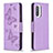 Custodia Portafoglio In Pelle Farfalla Cover con Supporto B01F per Xiaomi Mi 11X 5G Lavanda