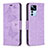 Custodia Portafoglio In Pelle Farfalla Cover con Supporto B01F per Xiaomi Mi 12T 5G Lavanda