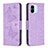 Custodia Portafoglio In Pelle Farfalla Cover con Supporto B01F per Xiaomi Poco C50 Lavanda