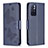 Custodia Portafoglio In Pelle Farfalla Cover con Supporto B01F per Xiaomi Poco M4 Pro 5G Blu