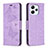 Custodia Portafoglio In Pelle Farfalla Cover con Supporto B01F per Xiaomi Redmi 12 4G Lavanda