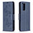 Custodia Portafoglio In Pelle Farfalla Cover con Supporto B01F per Xiaomi Redmi Note 10 Pro Max Blu