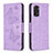 Custodia Portafoglio In Pelle Farfalla Cover con Supporto B01F per Xiaomi Redmi Note 11 4G (2022) Lavanda