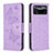 Custodia Portafoglio In Pelle Farfalla Cover con Supporto B01F per Xiaomi Redmi Note 11E Pro 5G Lavanda