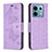 Custodia Portafoglio In Pelle Farfalla Cover con Supporto B01F per Xiaomi Redmi Note 13 Pro 5G Lavanda