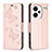 Custodia Portafoglio In Pelle Farfalla Cover con Supporto B01F per Xiaomi Redmi Note 13 Pro+ Plus 5G