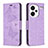 Custodia Portafoglio In Pelle Farfalla Cover con Supporto B01F per Xiaomi Redmi Note 13 Pro+ Plus 5G Lavanda