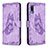 Custodia Portafoglio In Pelle Farfalla Cover con Supporto B02F per Samsung Galaxy A02