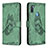 Custodia Portafoglio In Pelle Farfalla Cover con Supporto B02F per Samsung Galaxy A11