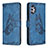 Custodia Portafoglio In Pelle Farfalla Cover con Supporto B02F per Samsung Galaxy A32 5G