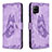 Custodia Portafoglio In Pelle Farfalla Cover con Supporto B02F per Samsung Galaxy A42 5G Lavanda