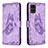 Custodia Portafoglio In Pelle Farfalla Cover con Supporto B02F per Samsung Galaxy A71 5G Lavanda