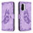 Custodia Portafoglio In Pelle Farfalla Cover con Supporto B02F per Xiaomi Mi 11X 5G Lavanda