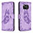 Custodia Portafoglio In Pelle Farfalla Cover con Supporto B02F per Xiaomi Poco X3 NFC Lavanda