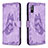 Custodia Portafoglio In Pelle Farfalla Cover con Supporto B02F per Xiaomi Redmi 9A Lavanda